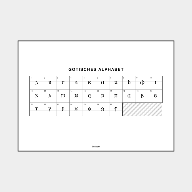 Leskoff Gothic Alphabet image 1 of 2