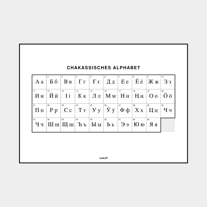 Leskoff Khakas Alphabet image 1 of 2