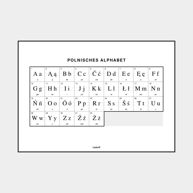 Leskoff Polish Alphabet image 1 of 2