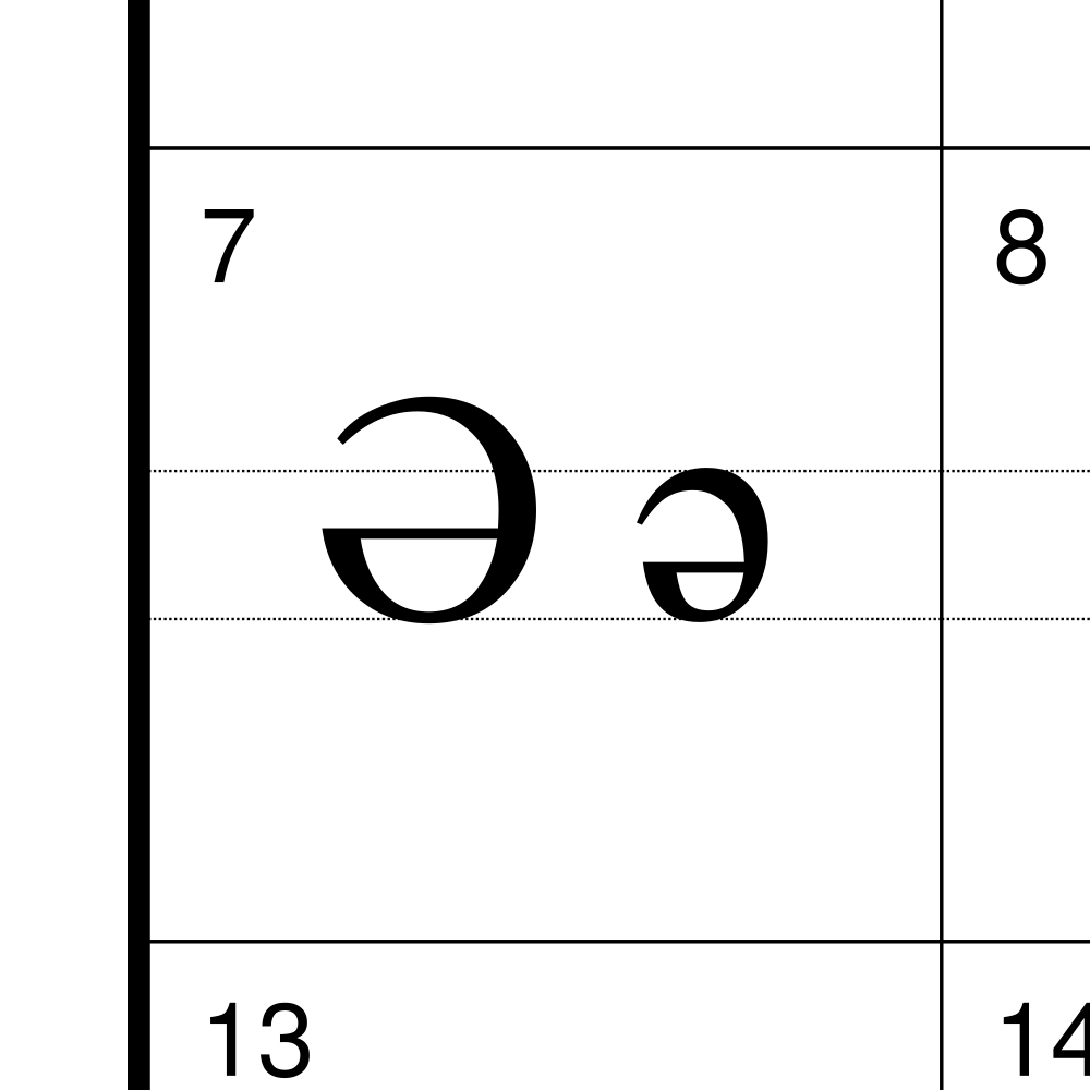 Leskoff Azerbaijani Alphabet image 2 of 2