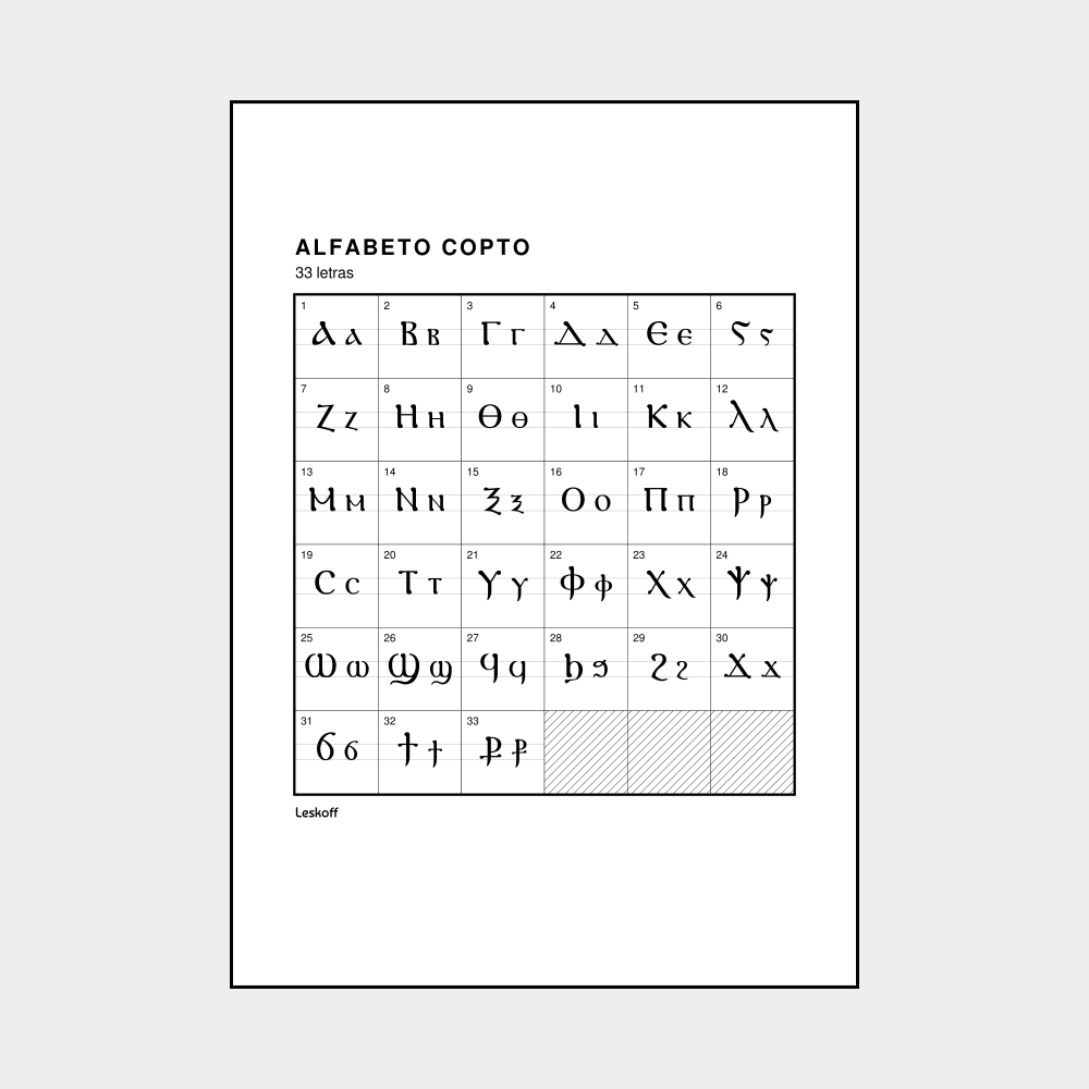 Leskoff Coptic Alphabet image 1 of 2