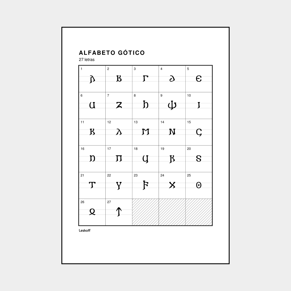 Leskoff Gothic Alphabet image 1 of 2