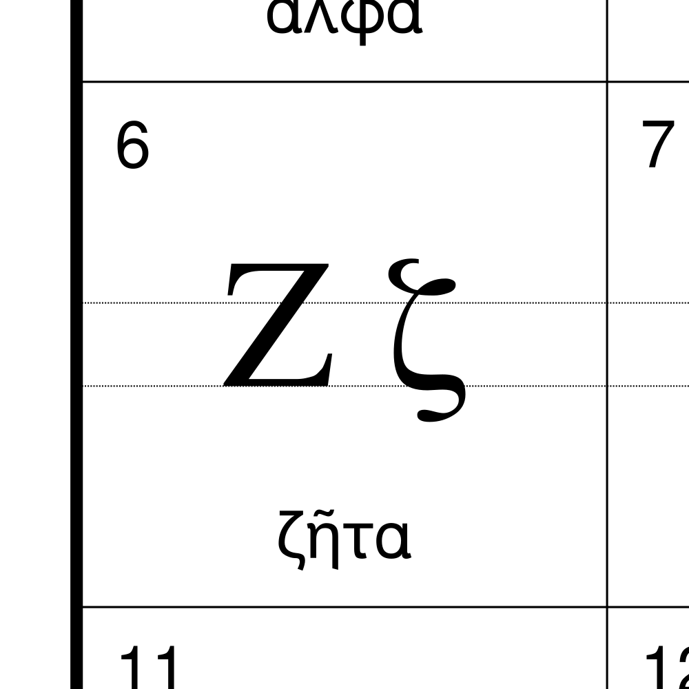 Leskoff Ancient Greek Alphabet image 2 of 2