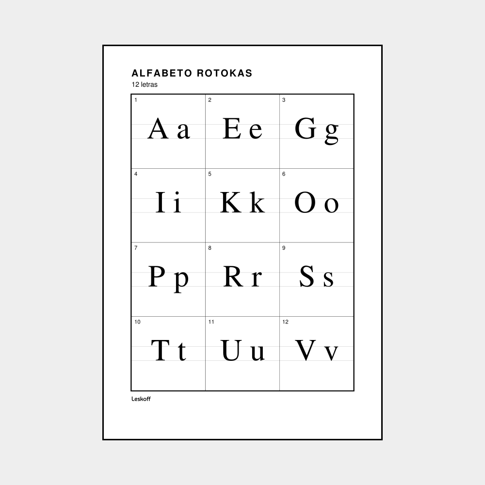 Leskoff Rotokas Alphabet image 1 of 2