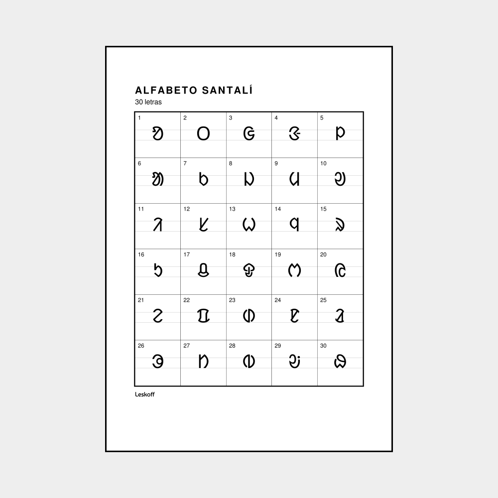 Leskoff Santali Alphabet image 1 of 2
