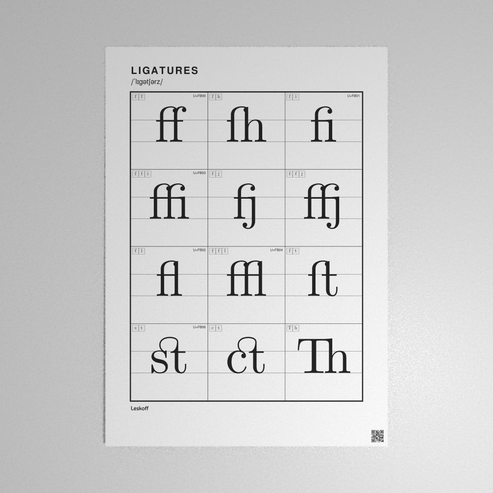 Leskoff Ligatures Poster image 1 of 2
