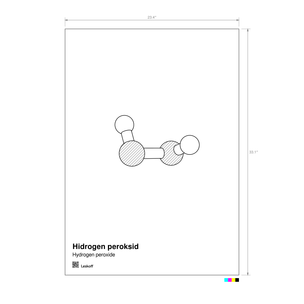 Leskoff Hydrogen Peroxide Molecule Poster image 1 of 1