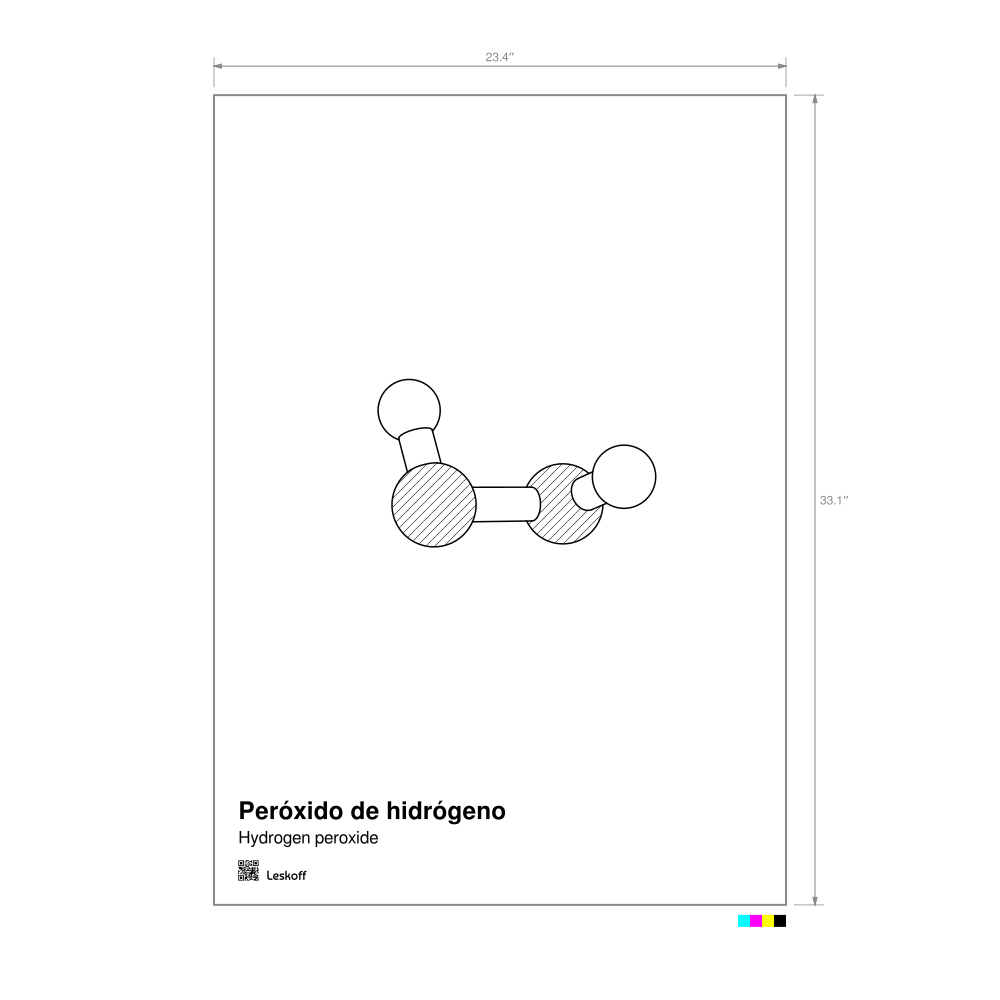 Leskoff Hydrogen Peroxide Molecule Poster image 1 of 1