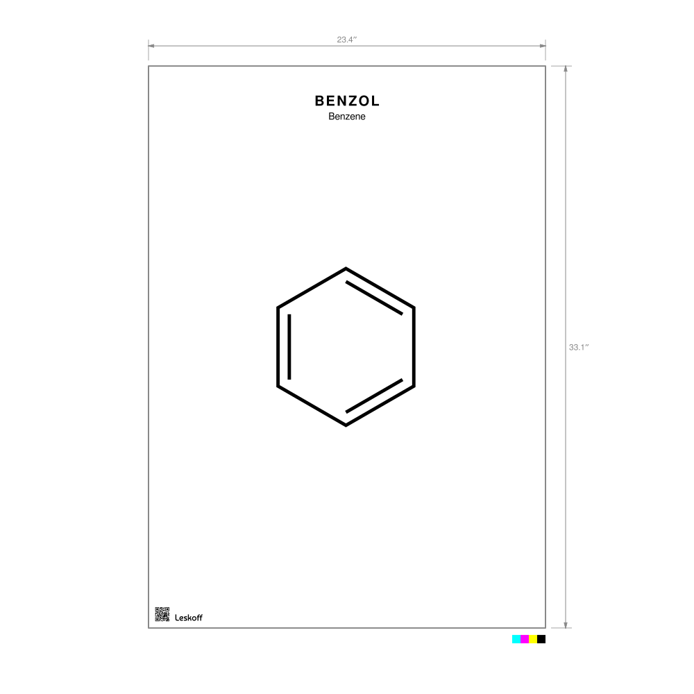 Leskoff Benzene Molecule Poster image 1 of 1