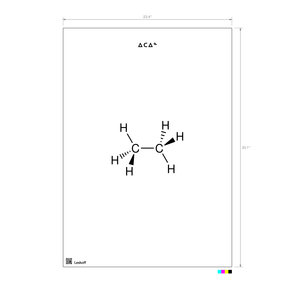 Leskoff Ethane Molecule Poster image 1 of 1