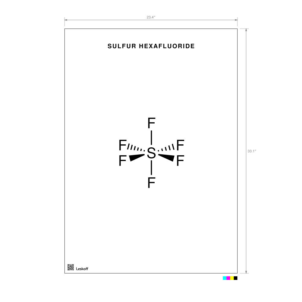 Leskoff Sulfur Hexafluoride Molecule Poster image 1 of 1