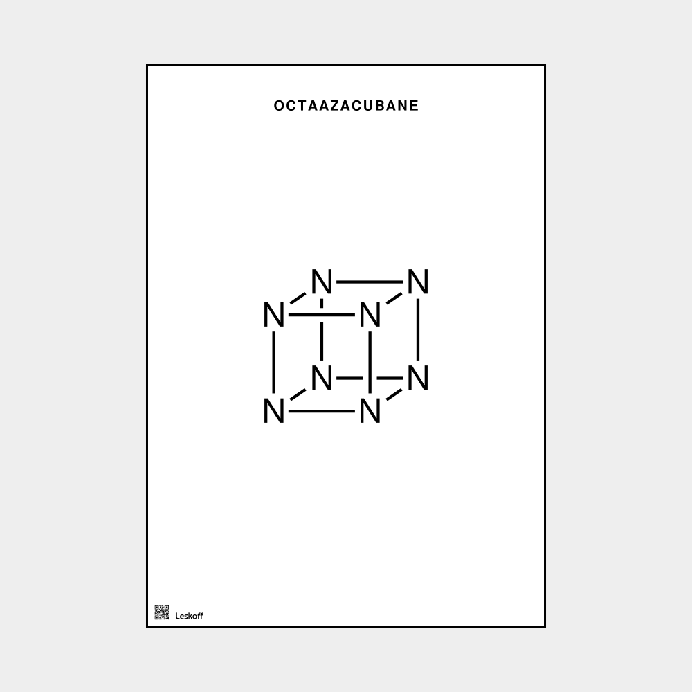 Leskoff Octaazacubane Molecule Poster image 1 of 1