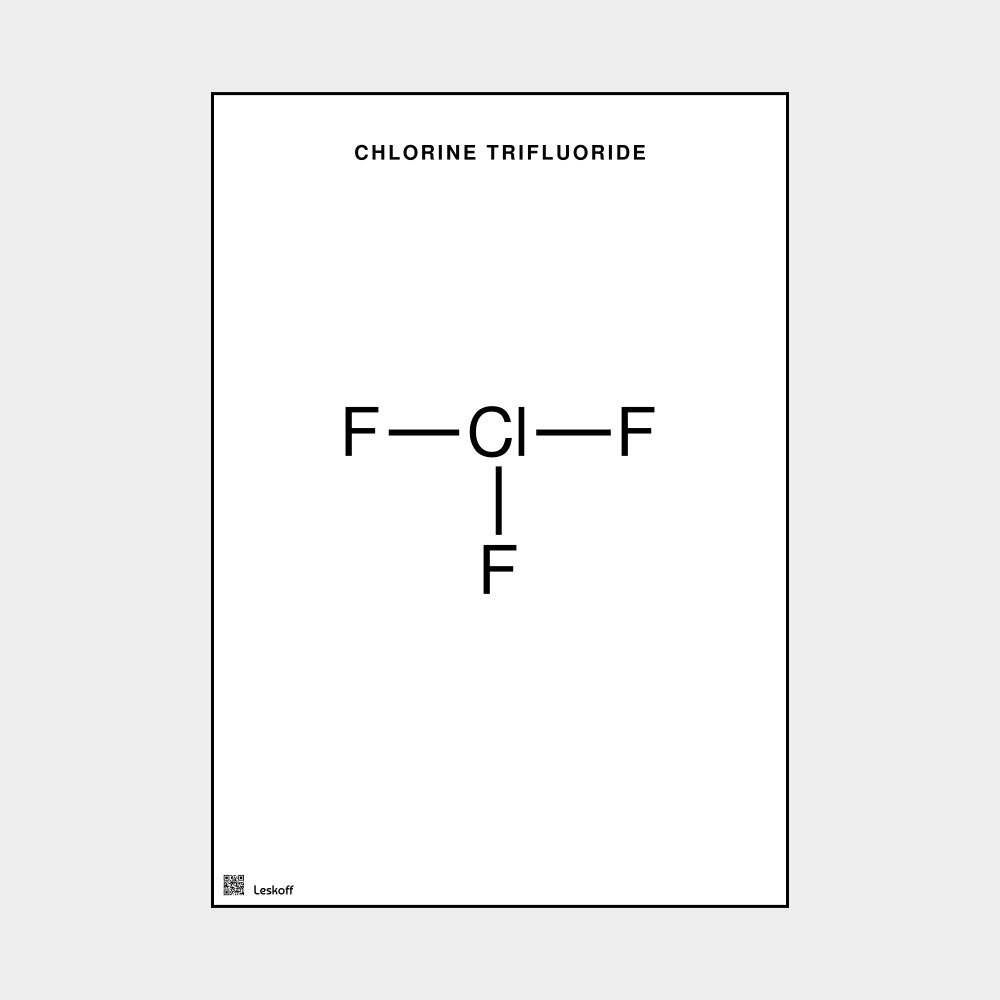 Leskoff Chlorine Trifluoride Molecule Poster image 1 of 1