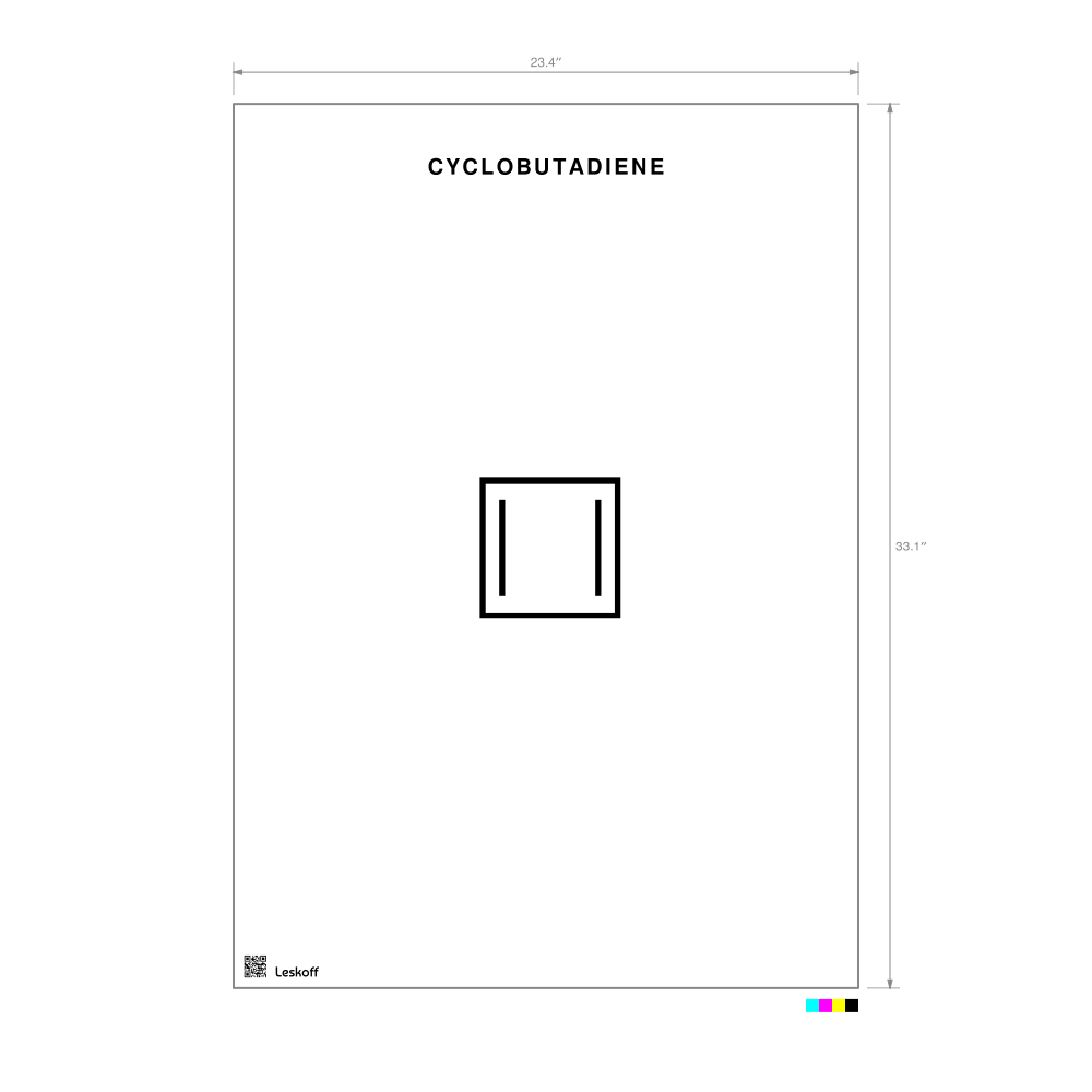Leskoff Cyclobutadiene Molecule Poster image 1 of 1
