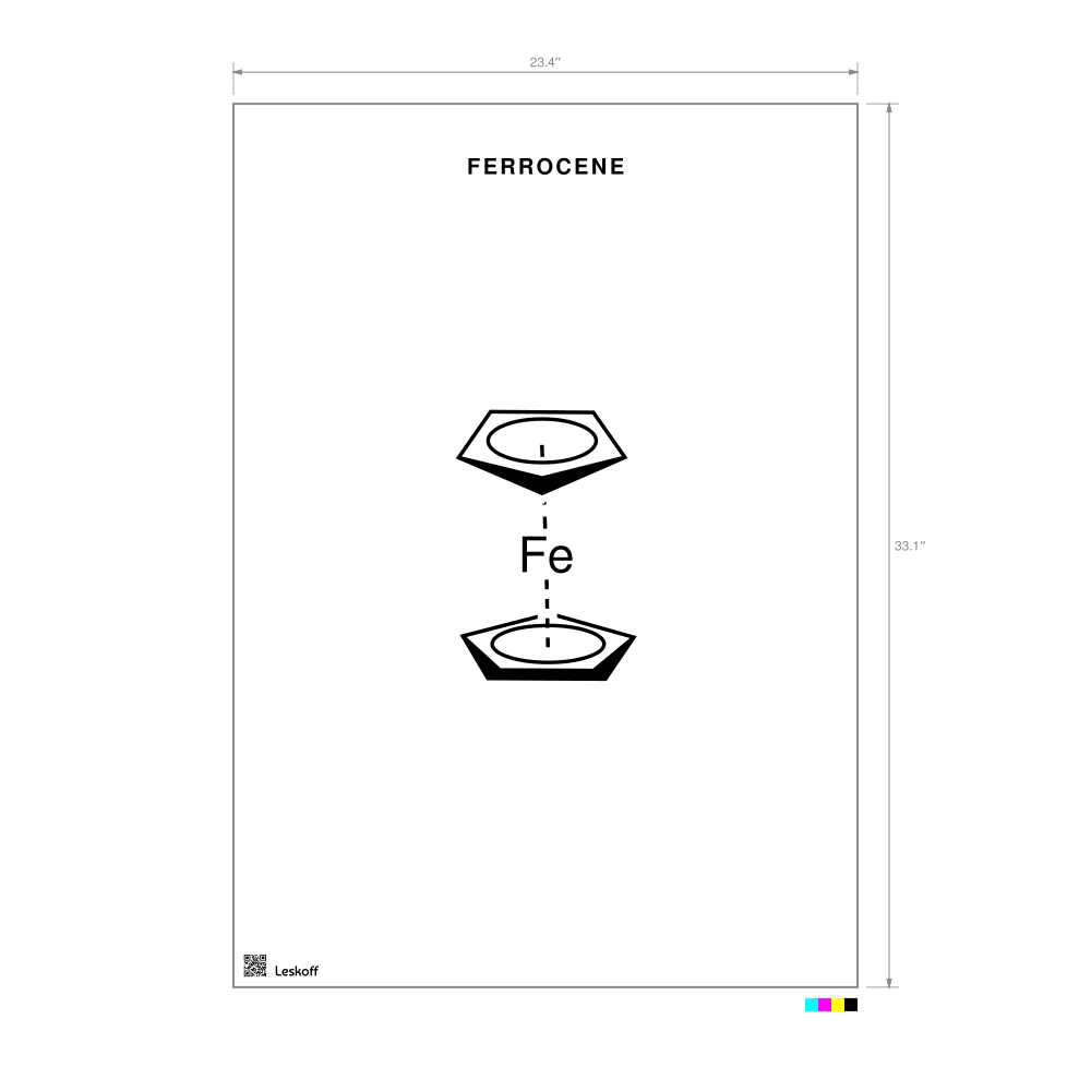 Leskoff Ferrocene Molecule Poster image 1 of 1