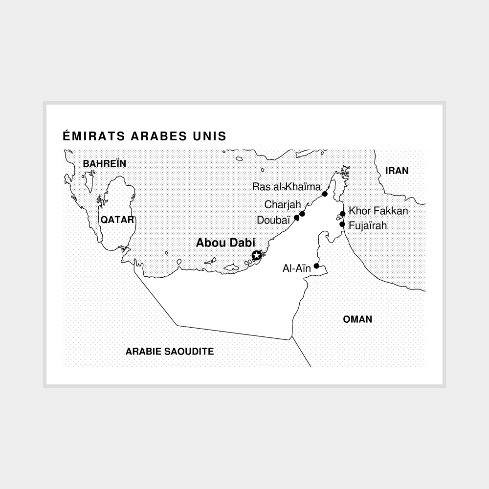 Leskoff United Arab Emirates Map Poster image 1 of 1
