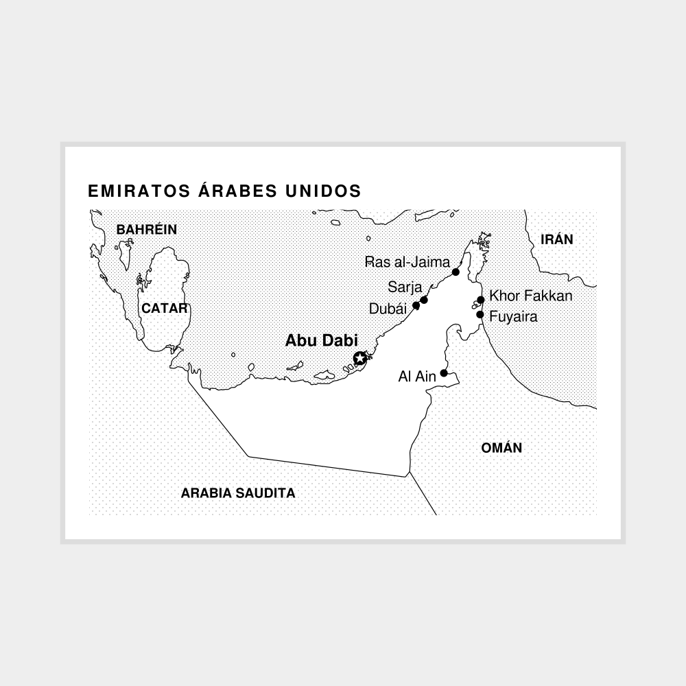 Leskoff United Arab Emirates Map Poster image 1 of 1