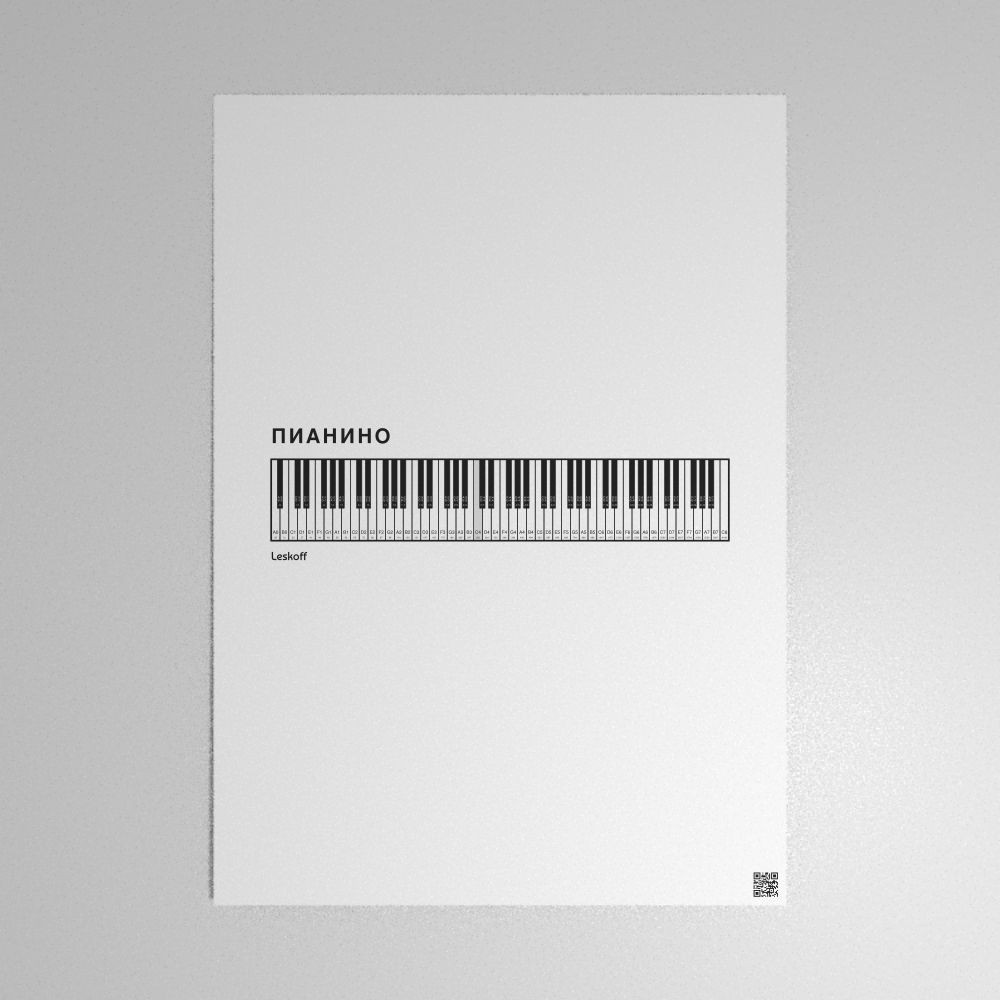 Leskoff Piano Keyboard Poster image 1 of 1
