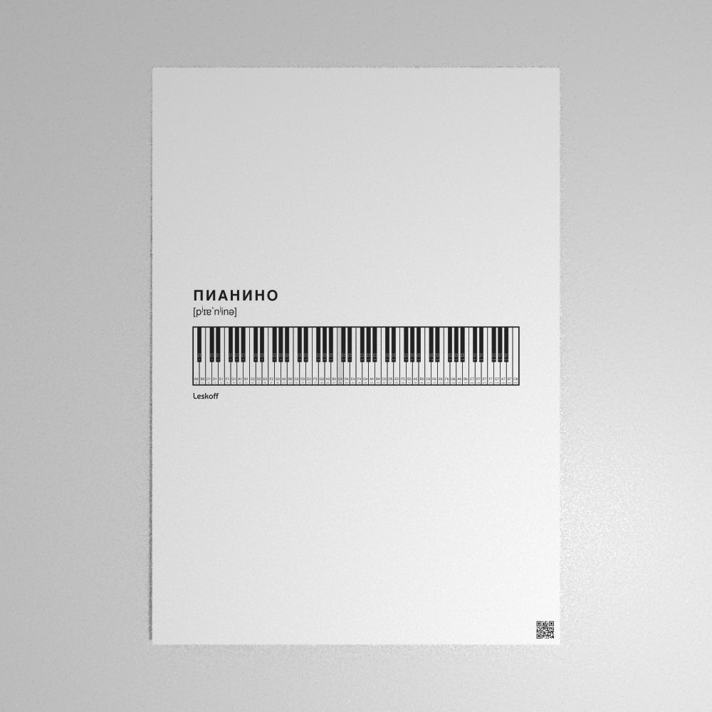 Leskoff Piano Keyboard Poster image 1 of 1