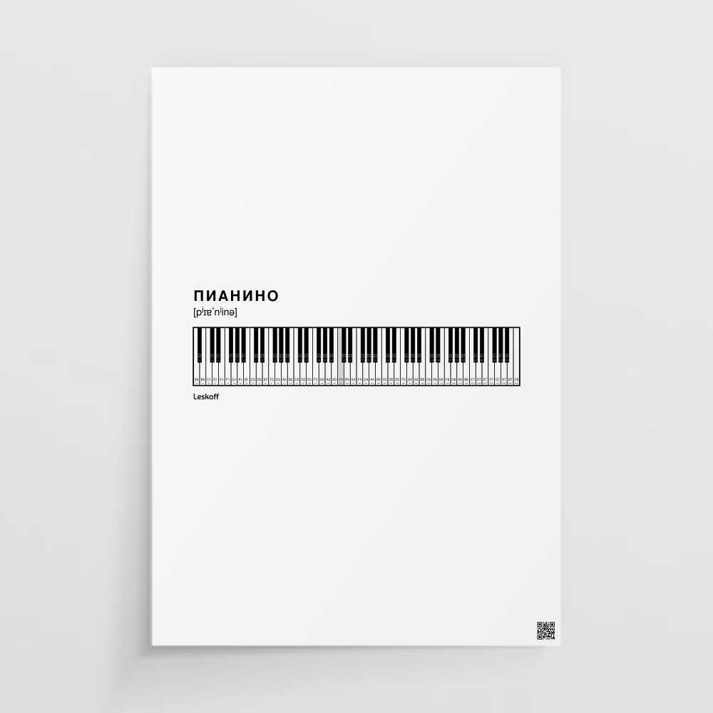 Leskoff Piano Keyboard Poster image 1 of 1