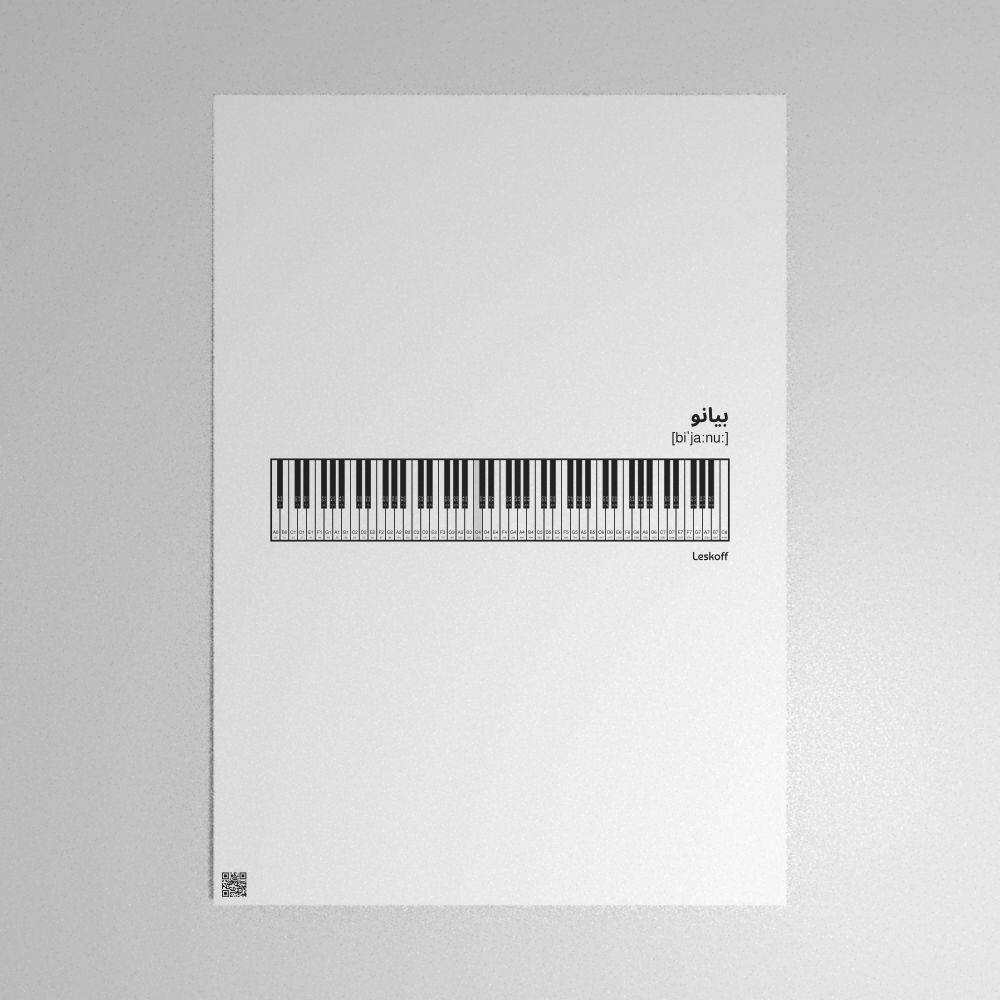 Leskoff Piano Keyboard Poster image 1 of 1