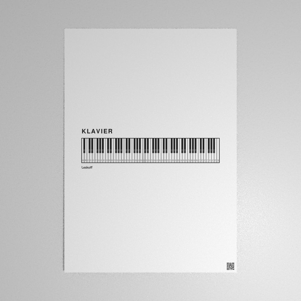 Leskoff Piano Keyboard Poster image 1 of 1