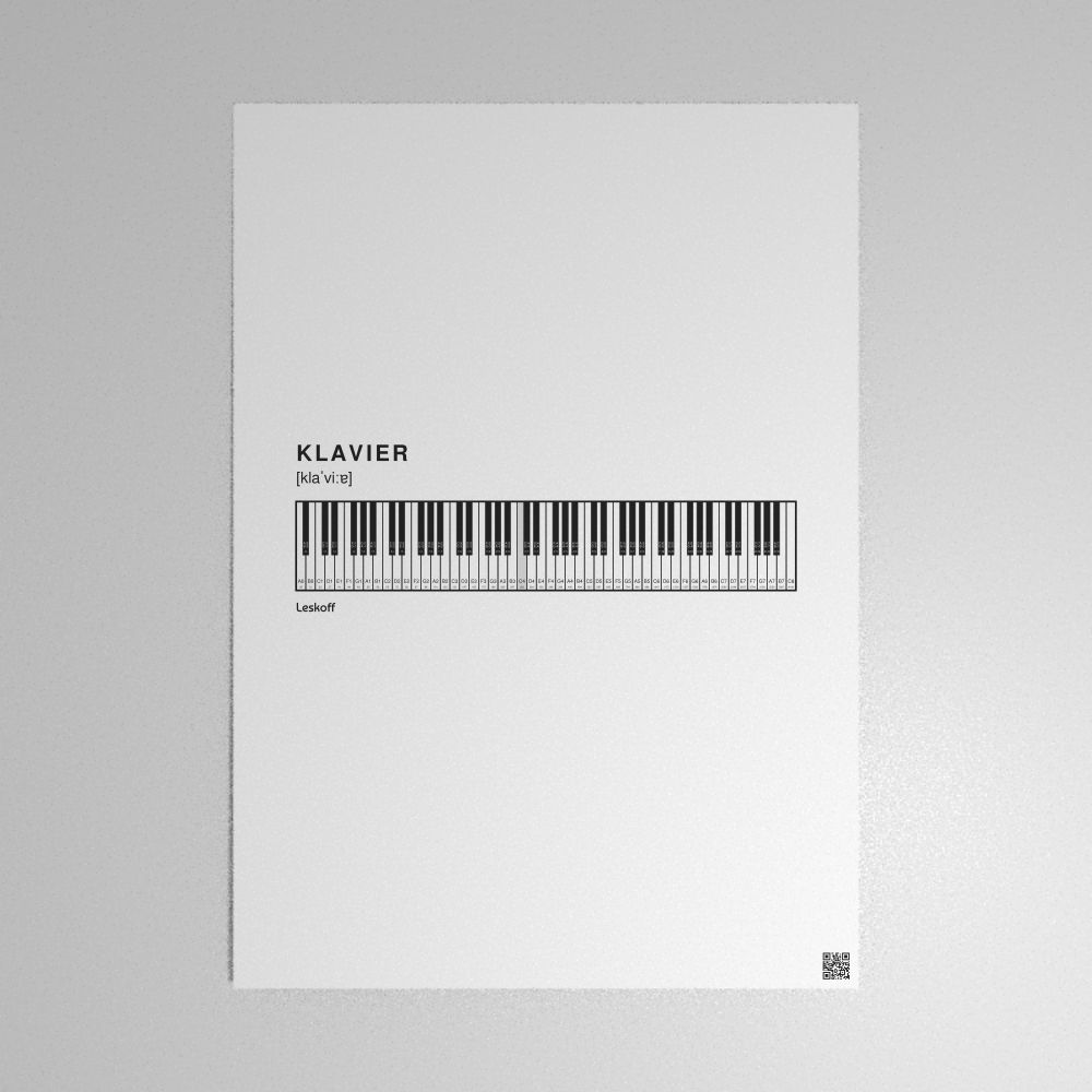 Leskoff Piano Keyboard Poster image 1 of 1