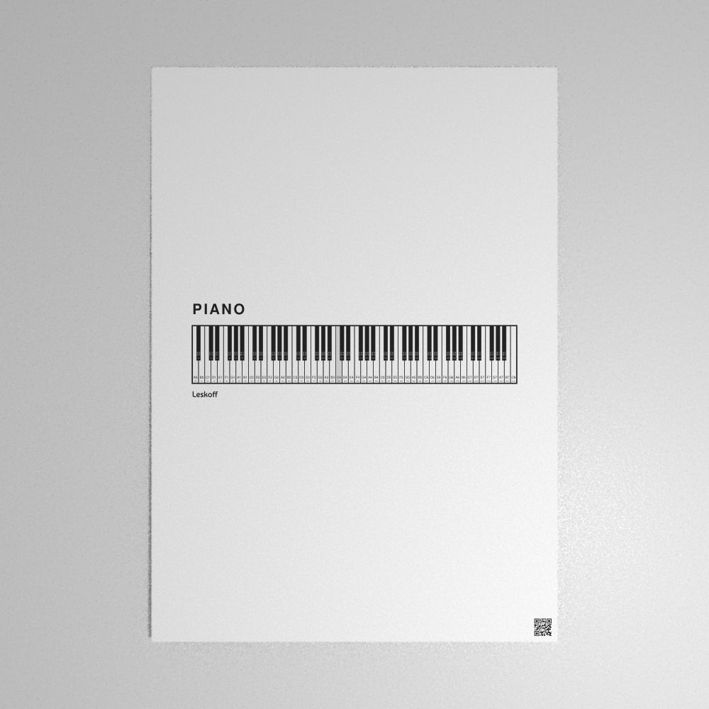 Leskoff Piano Keyboard Poster image 1 of 1