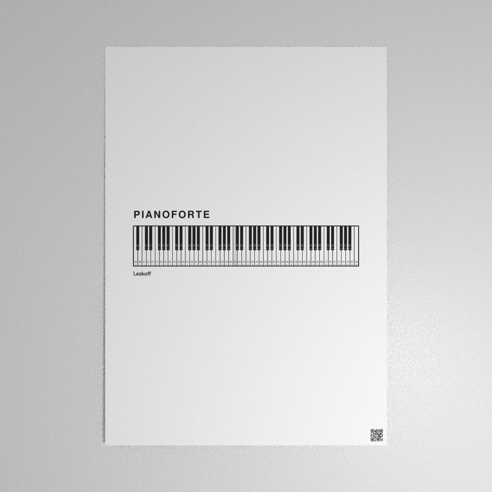 Leskoff Piano Keyboard Poster image 1 of 1