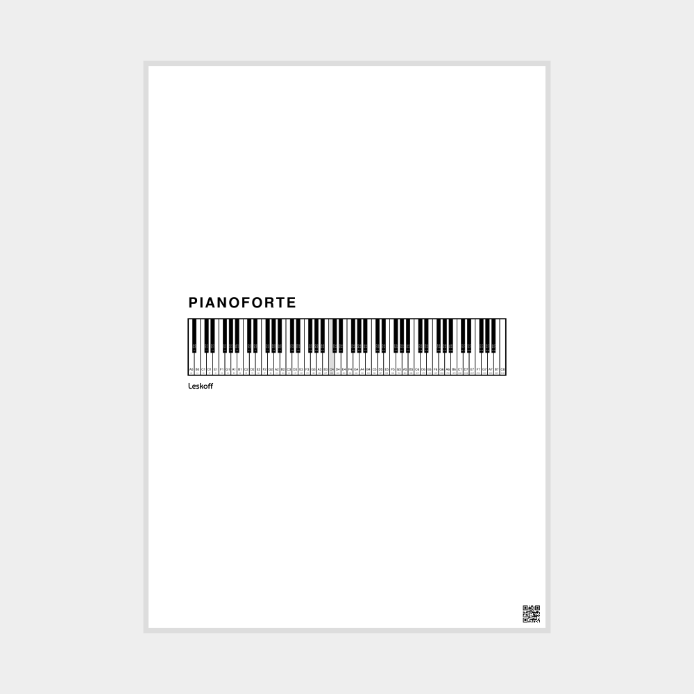 Leskoff Piano Keyboard Poster image 1 of 1