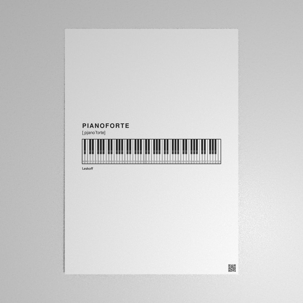 Leskoff Piano Keyboard Poster image 1 of 1