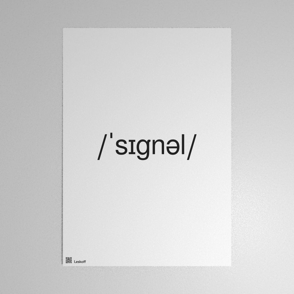 Leskoff signal IPA Transcription Poster image 1 of 1