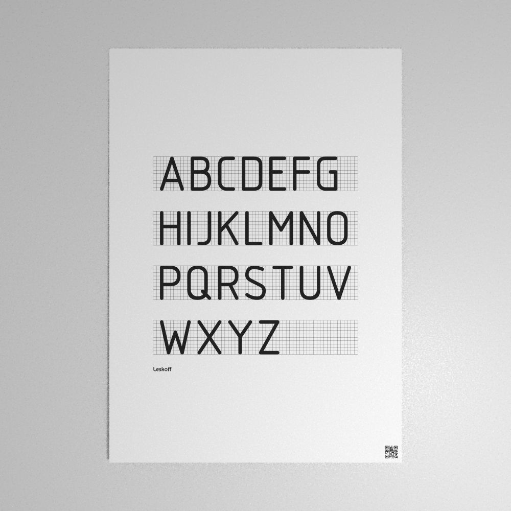 Leskoff Technical Lettering Poster image 1 of 1
