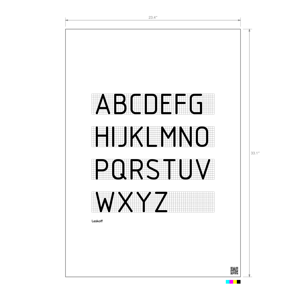 Leskoff Technical Lettering Poster image 1 of 1