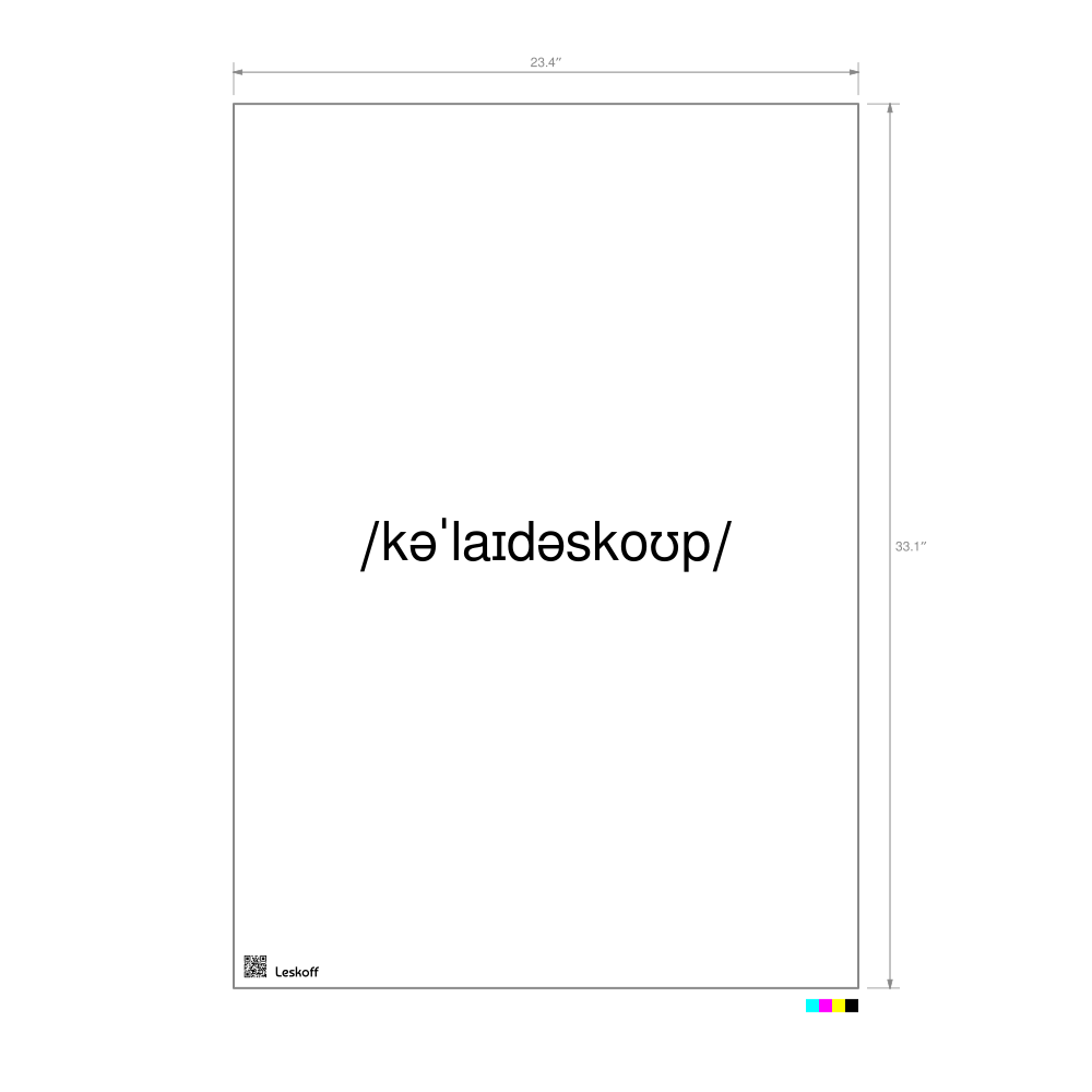 Leskoff kaleidoscope IPA Transcription Poster image 1 of 1