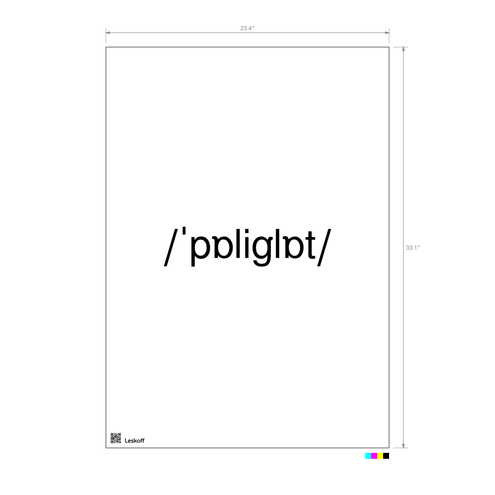 Leskoff polyglot IPA Transcription Poster image 1 of 1