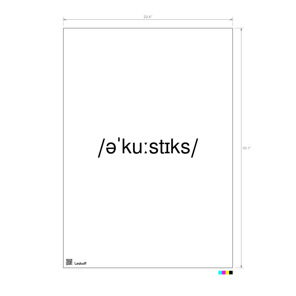 Leskoff acoustics IPA Transcription Poster image 1 of 1