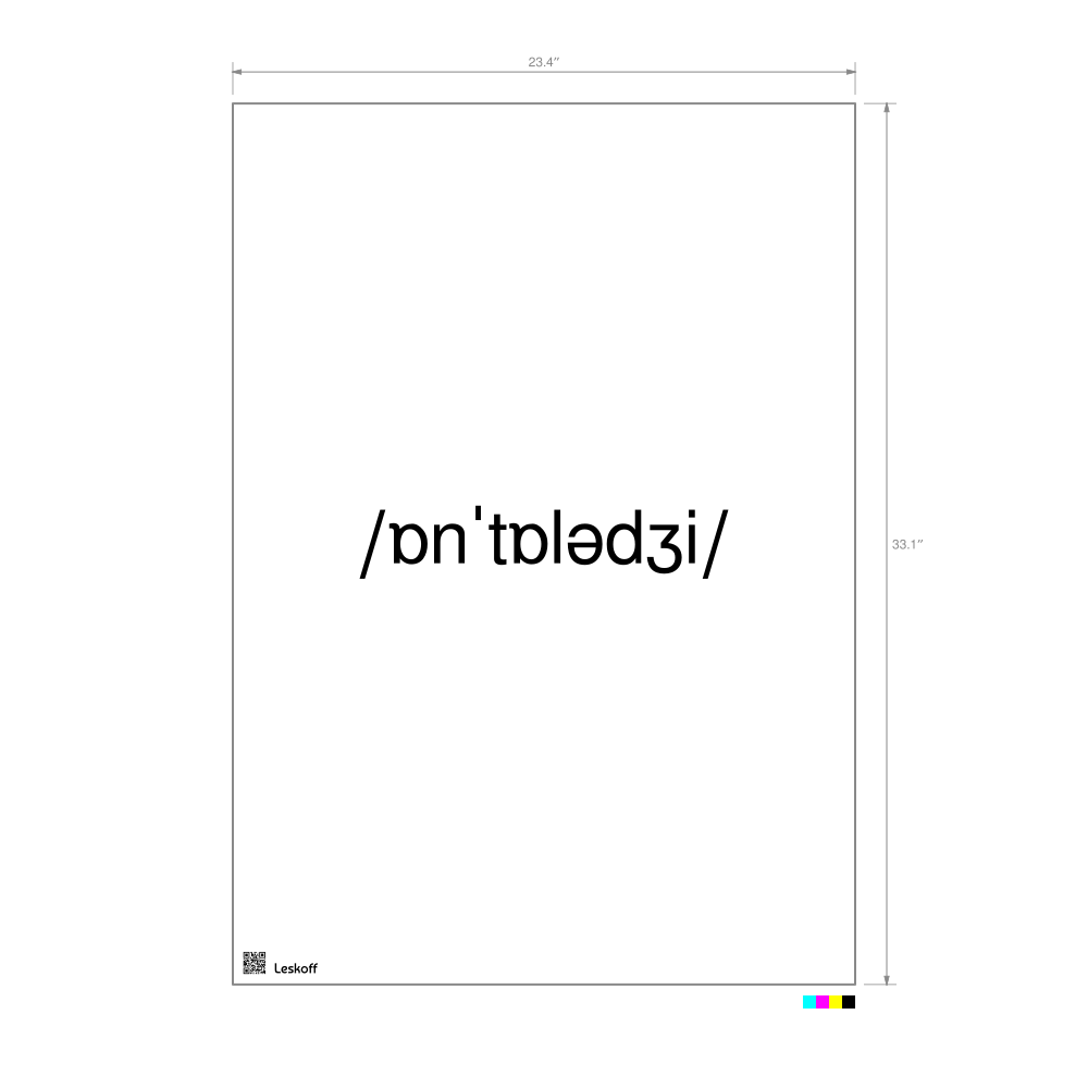 Leskoff ontology IPA Transcription Poster image 1 of 1
