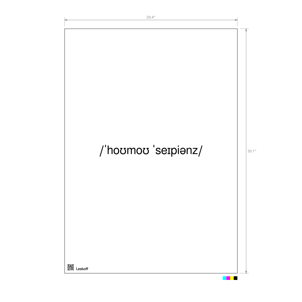 Leskoff Homo sapiens IPA Transcription Poster image 1 of 1