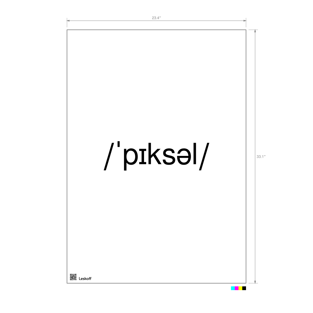 Leskoff pixel IPA Transcription Poster image 1 of 1