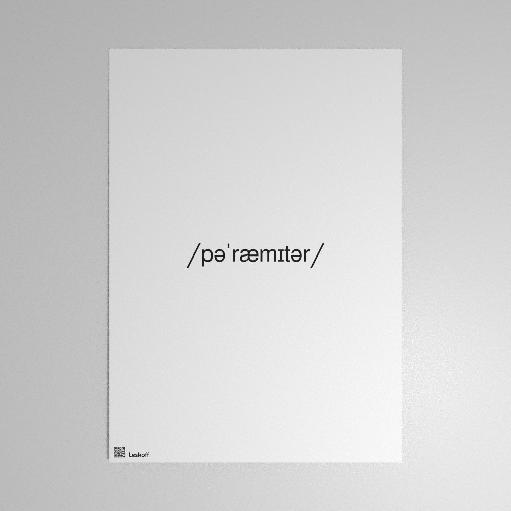 Leskoff parameter IPA Transcription Poster image 1 of 1