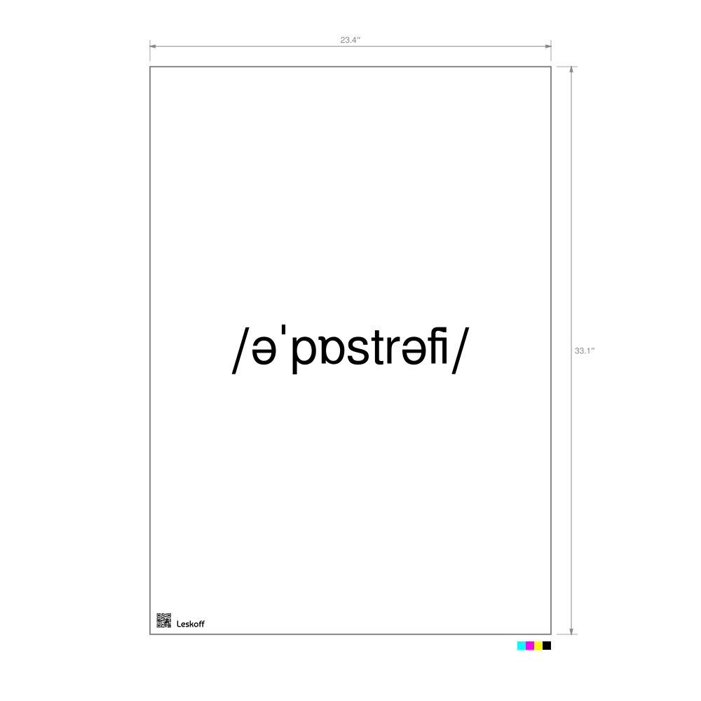 Leskoff apostrophe IPA Transcription Poster image 1 of 1