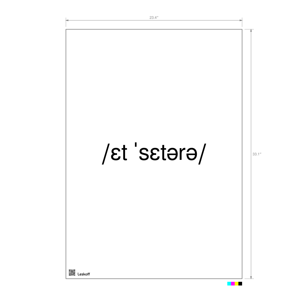 Leskoff et cetera IPA Transcription Poster image 1 of 1