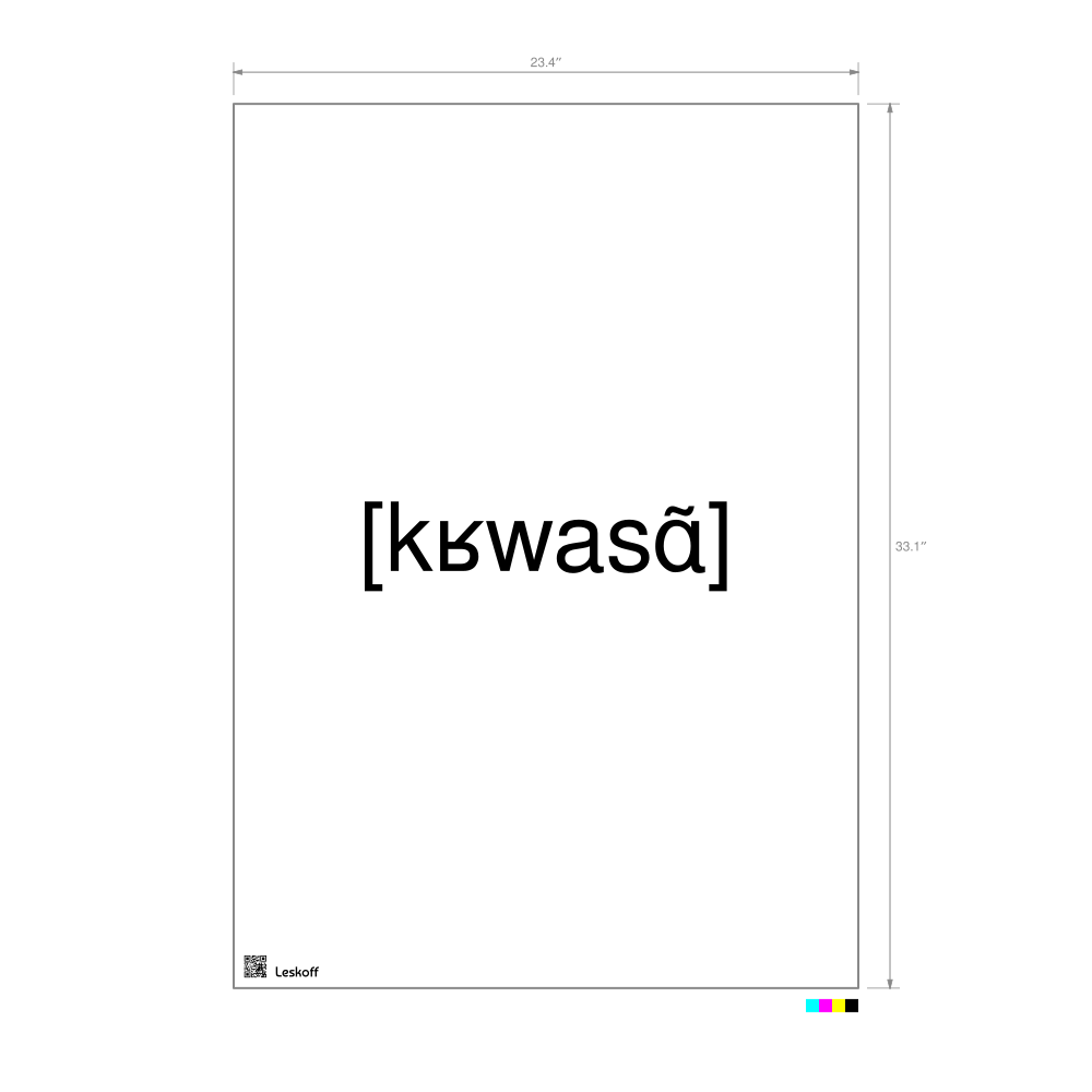Leskoff croissant IPA Transcription Poster image 1 of 1