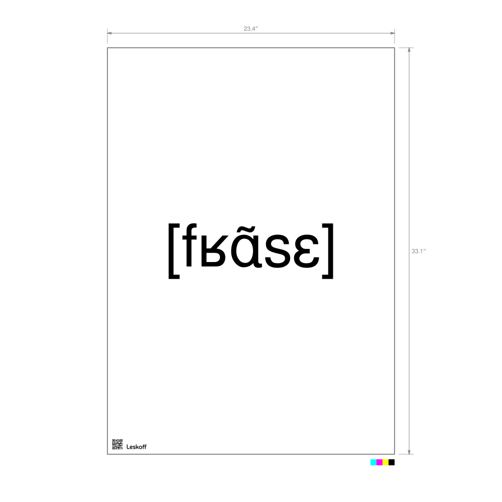 Leskoff français IPA Transcription Poster image 1 of 1