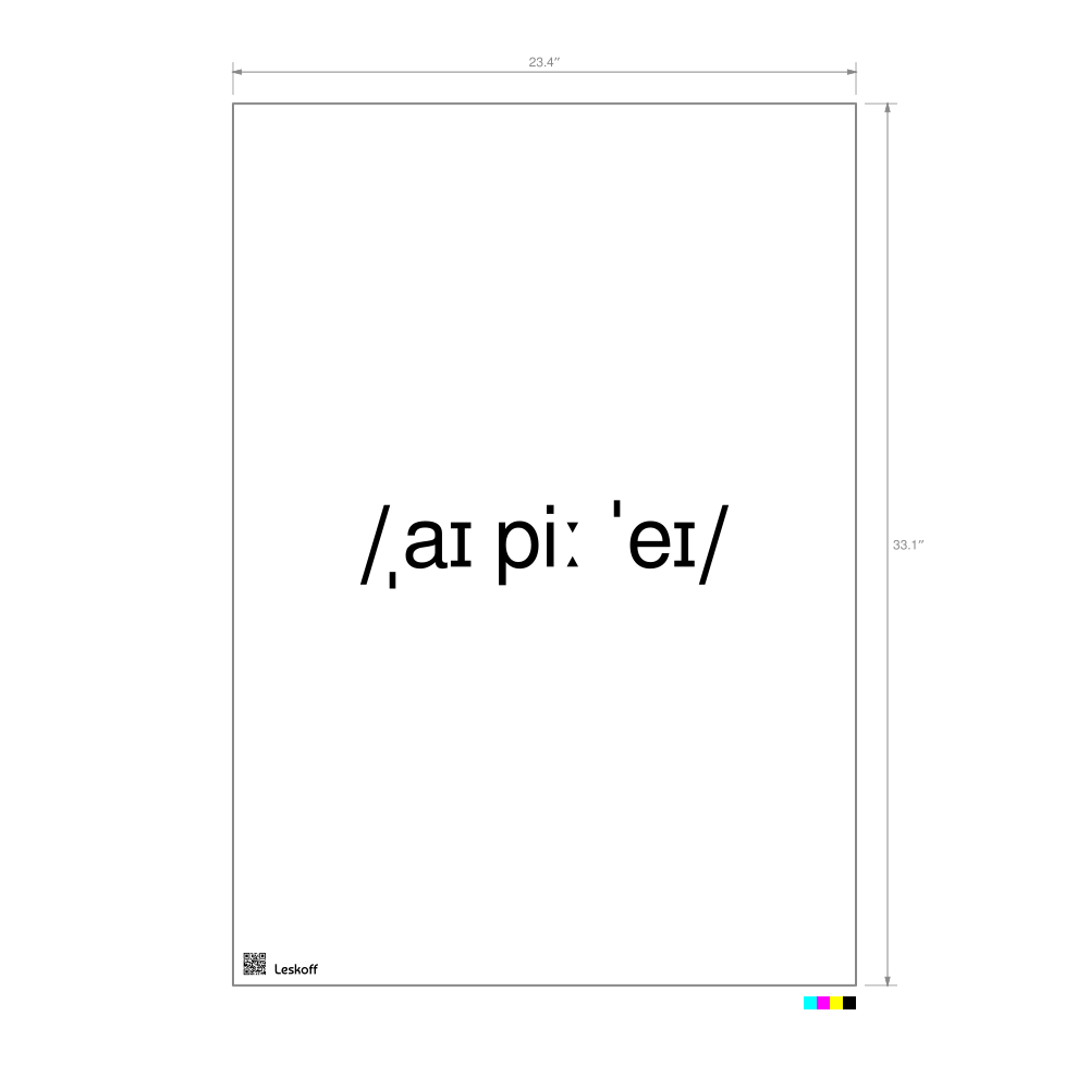 Leskoff IPA IPA Transcription Poster image 1 of 1