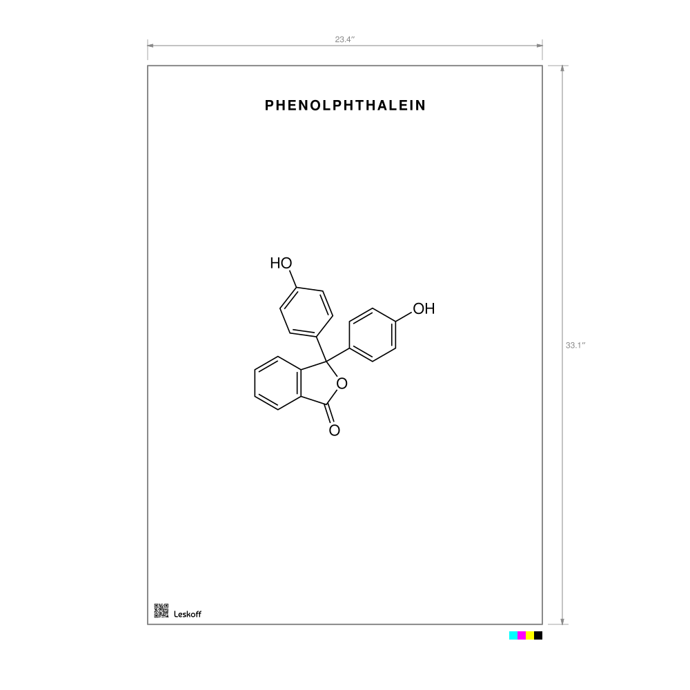 Leskoff Phenolphthalein Molecule Poster image 1 of 1