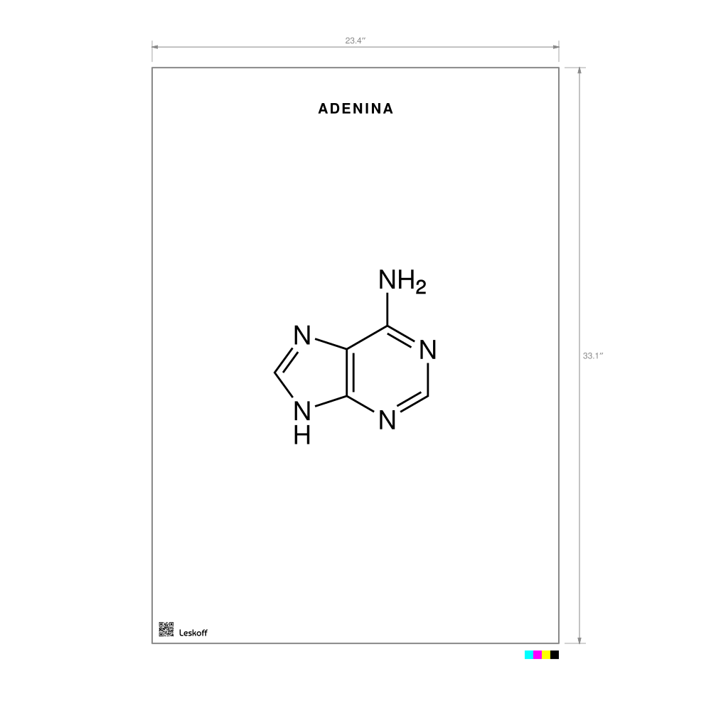 Leskoff Adenine Molecule Poster image 1 of 1