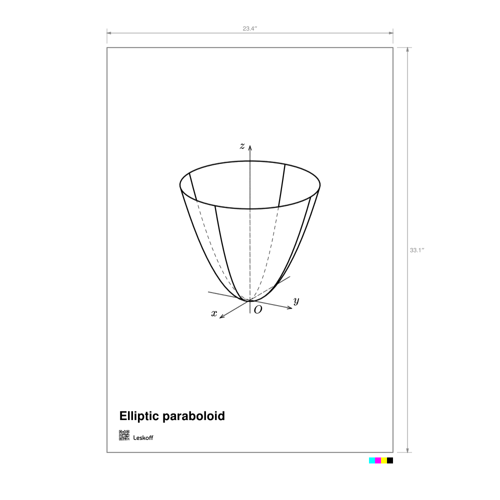 Leskoff Elliptic Paraboloid Poster image 1 of 1