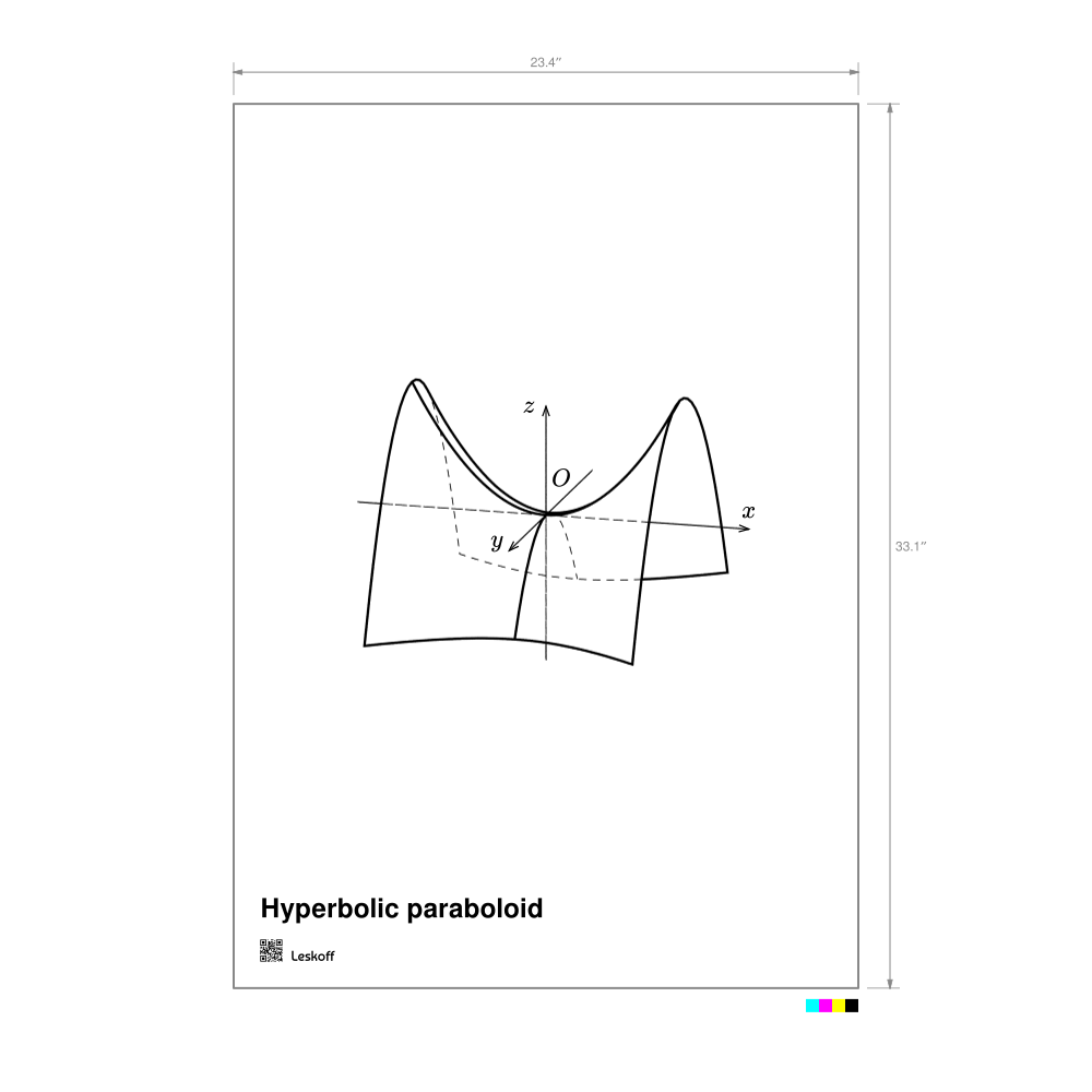 Leskoff Hyperbolic Paraboloid Poster image 1 of 1